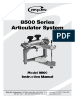 8500 Series Articulator Manual 201708 English Spanish