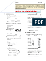 Criterios de Divisibilidad