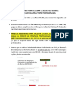 Recomendaciones para Realizar La Solicitud de Beca Practicas