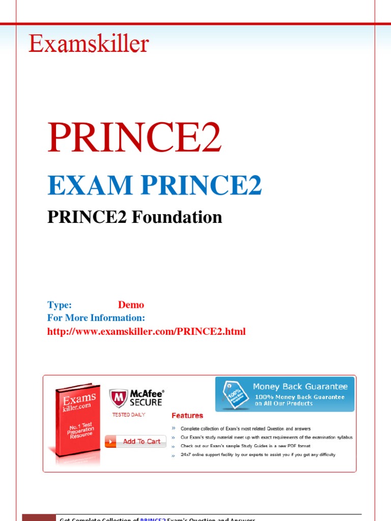 PRINCE2-Foundation Fragen Beantworten