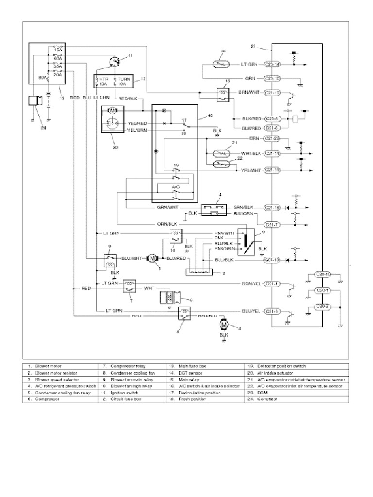 Wiring AC Suszuki Aerio Dan Baleno Next G | PDF