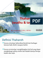 Thaharoh (Wudhu & Tayamum) : by Friyansyah, S.Pd.I., M.Pd.I