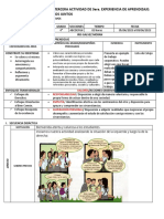 TERCERA ACTIVIDAD DE 3era EXPERIENCIA DE APRENDIZAJE DE DPCC-4° ABCDEFGH