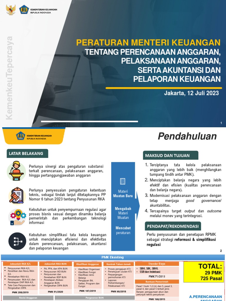 Bahan Sosialisasi PMK 62 Tahun 2023 Edit 100723 | PDF