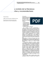 Copia traducida de Rowe, F. (2014). What literature review is not. Diversity, boundaries and recommendations.