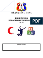 Buku Rekod Kehadiran Kokurikulum 2018