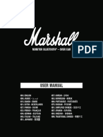 Marshall Monitor BT User Manual Screen