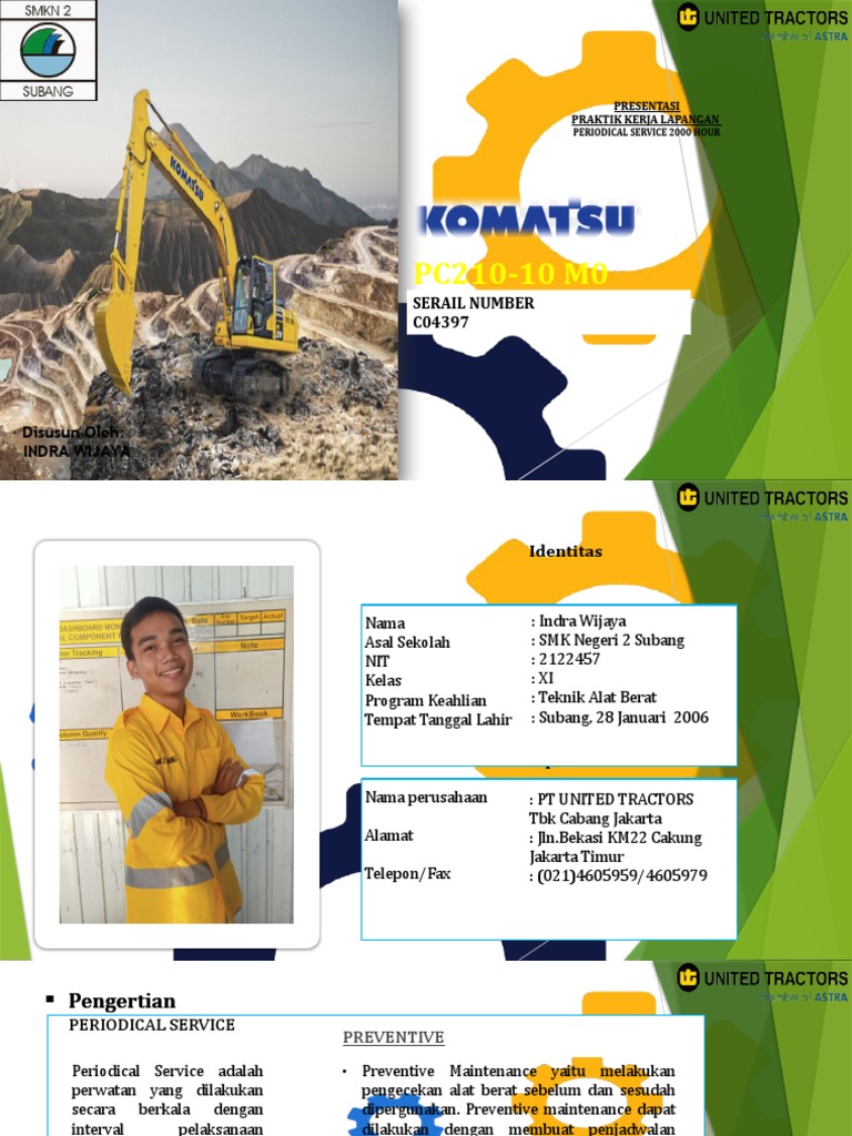 Panduan Periodical Service Alat Berat | PDF