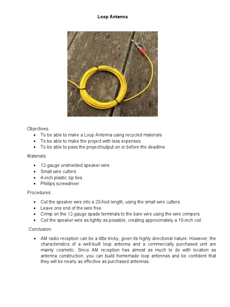 Loop Antenna | PDF