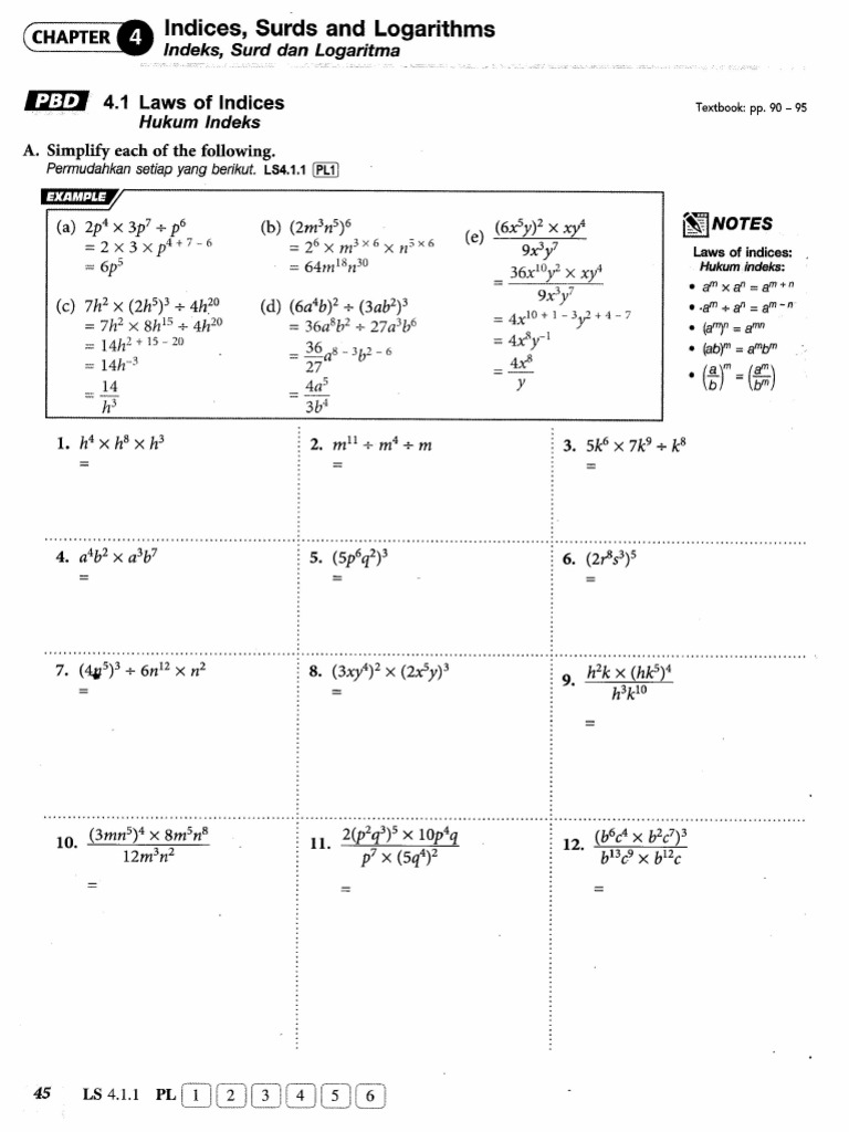F4 Add Math Chapter 4 | PDF