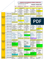 Horario Exámenes Bachillerato Primer Trimestre