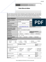 Ficha Única de Datos: Ninguna