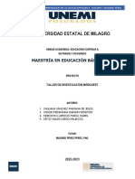 Actividades Semana 4 - Defensa Oral Taller de Investigación WebQuest.