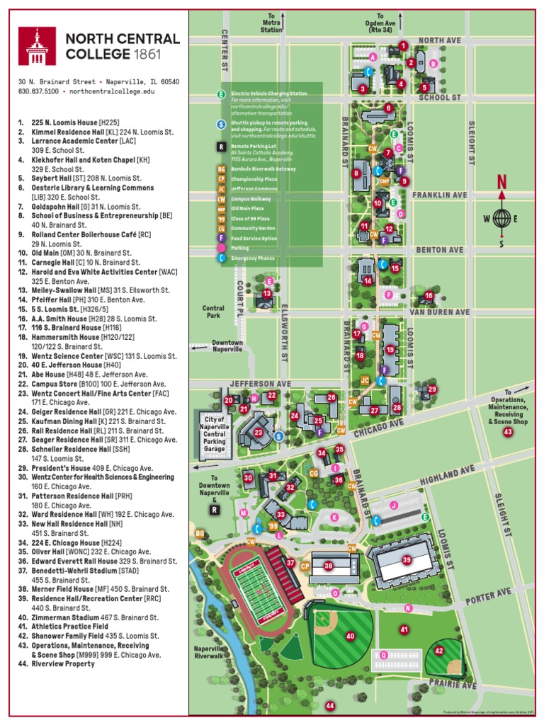 North Central College Campus Map | PDF
