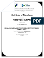 Certificate Picpa