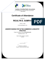 Certificate Picpa