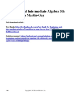 Beginning and Intermediate Algebra 5th Edition Elayn Martin-Gay Solutions Manual 1