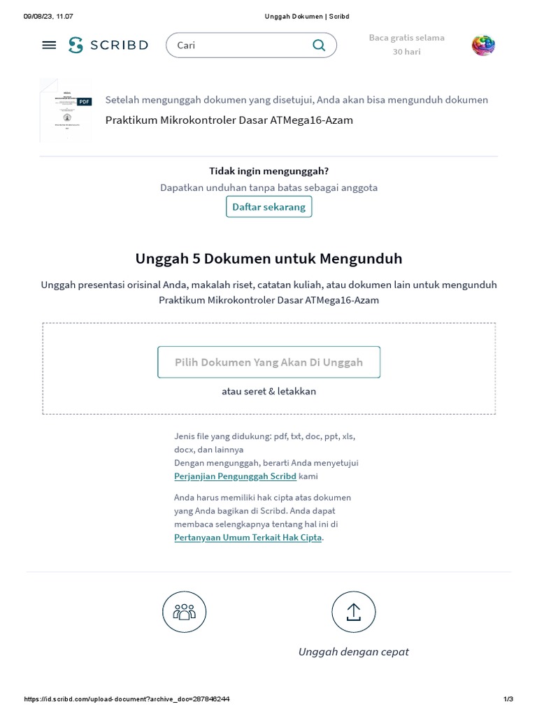 Unggah Dokumen - Scrib1d | PDF
