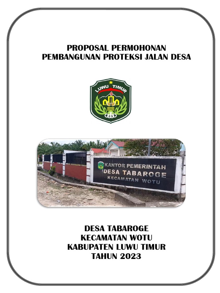 A.5. Proposal Proteksi Jalan Desa | PDF