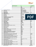 Alternator Data Sheet