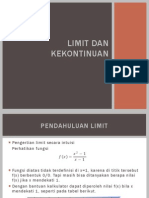 Limit Dan Kekontinuan