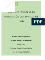 Documentación de La Instalación de Servicios