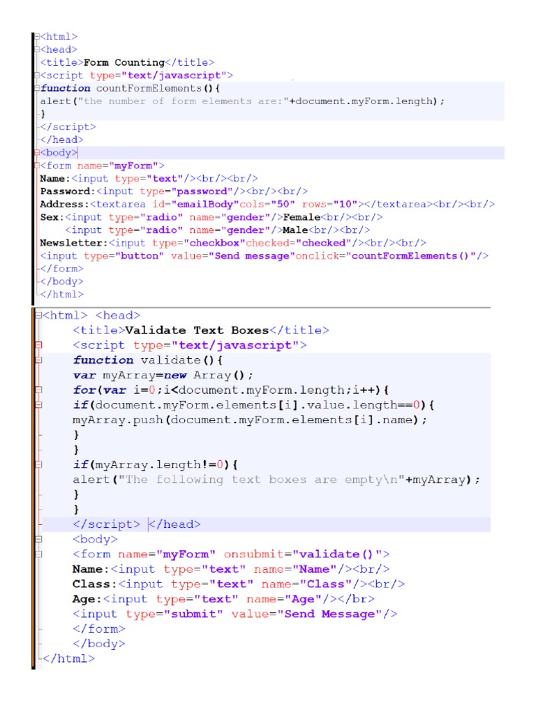 WEB PROGRAMMING CODES | PDF