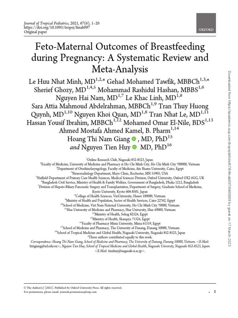 FetoMaternal of Breastfeeding During Pregnancy 11.38.33 PDF Breastfeeding Pregnancy