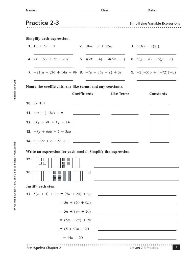 2-3 Practice | PDF