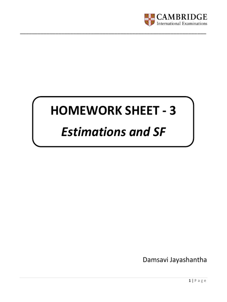 Homework sheet 3 grade 8 pdf mathematics arithmetic