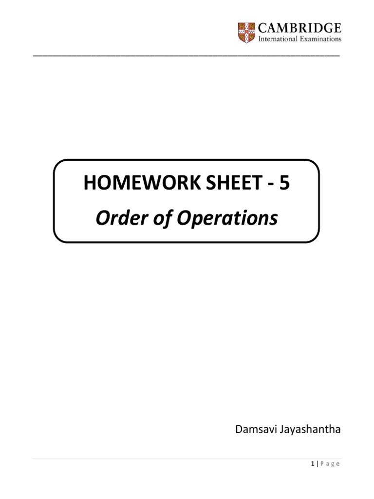 Homework sheet 5 grade 8 pdf cognition computer programming