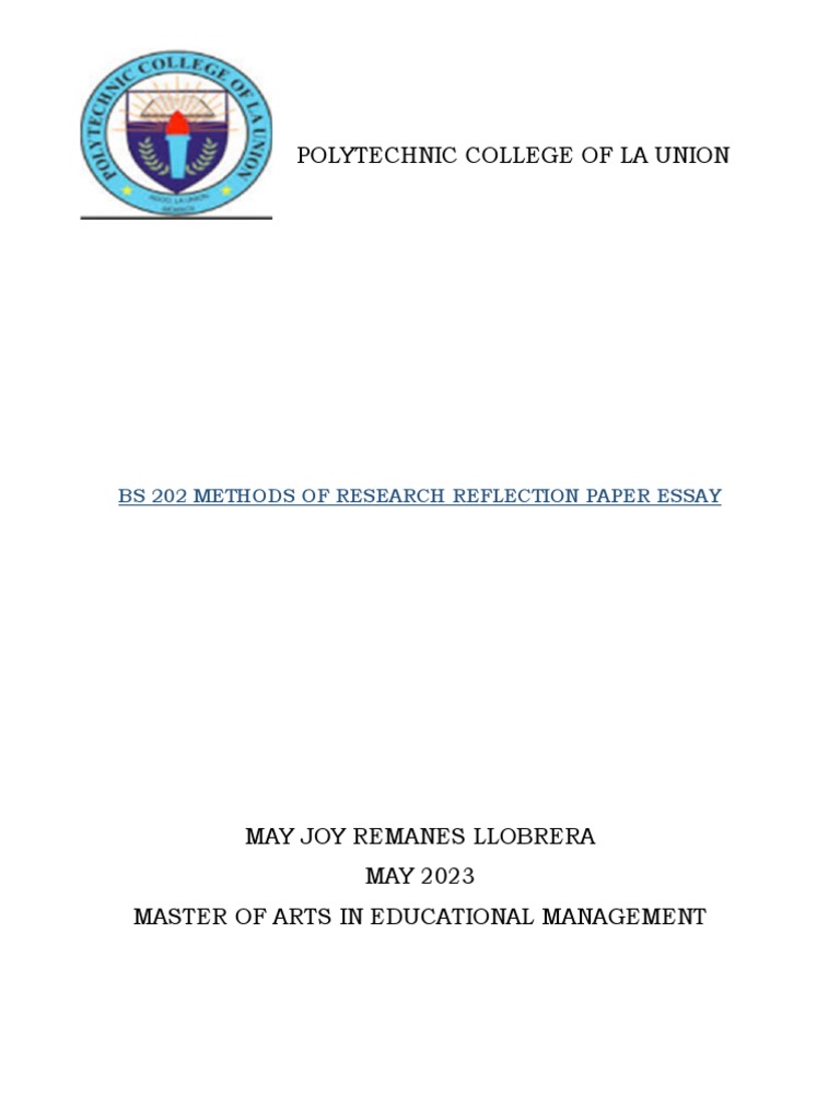 Reflection Paper | PDF | Career & Growth | Self-Improvement