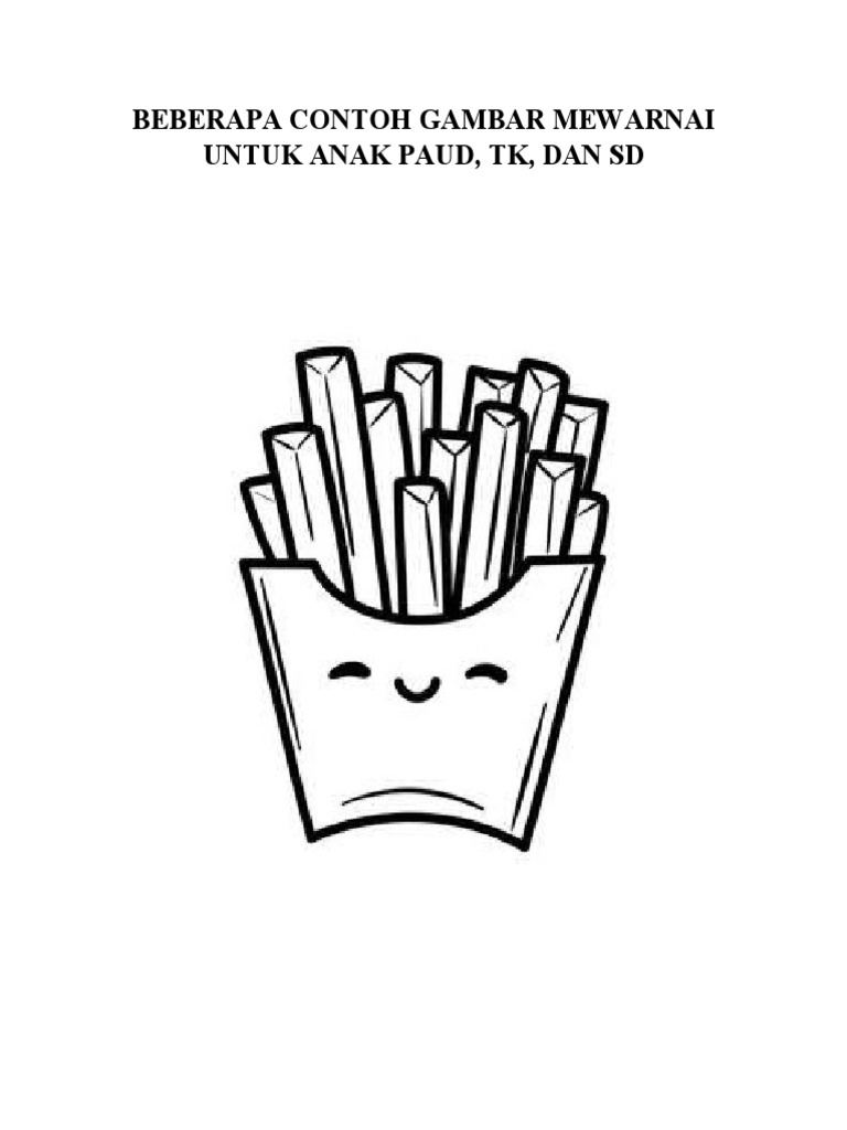 Beberapa Contoh Gambar Mewarnai Untuk Anak Paud | PDF