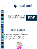 Multiplication!: SOL 3.9: Students Will Recall Multiplication Facts Through The 9s