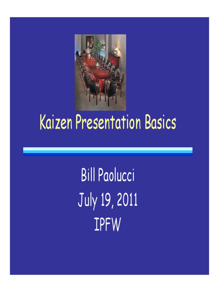 Kai Zen Presentation Basics 201107 PDF Human Communication