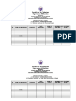 Be Form 5 - Records of Donaions Received