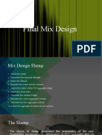 Mix Design Estimation