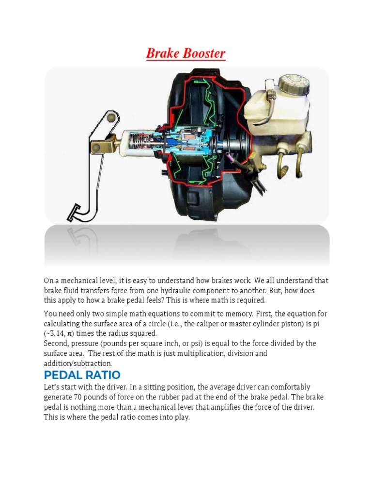 Understanding Brake Booster Mechanics | PDF
