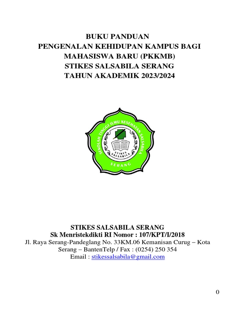 Panduan PKMB 2023 2024 Stikes Salsabila Serang | PDF