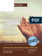 Khutbah Jumat Bahasa Jawa III Oktober 2021 Supados Donga Dipun Ijabah Dakwah Id