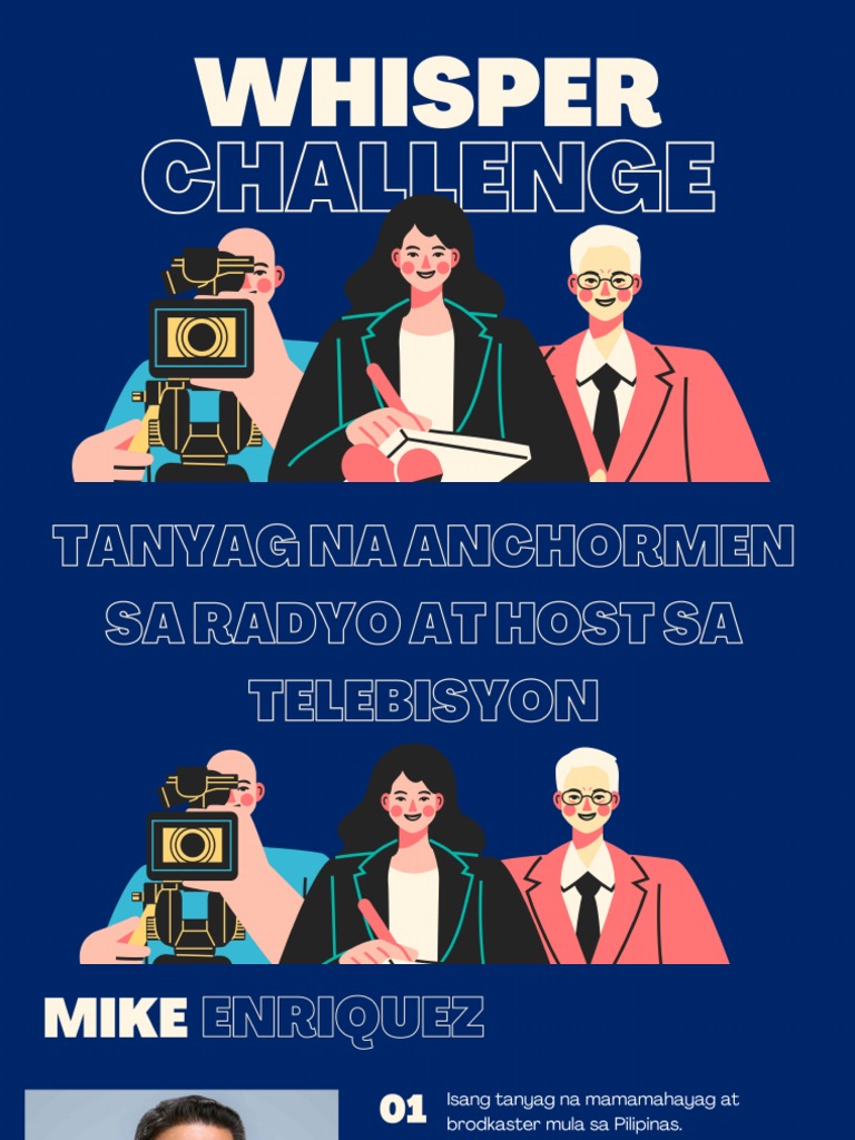 G2 tanyag na anchormen sa radyo at host telebisyon pdf