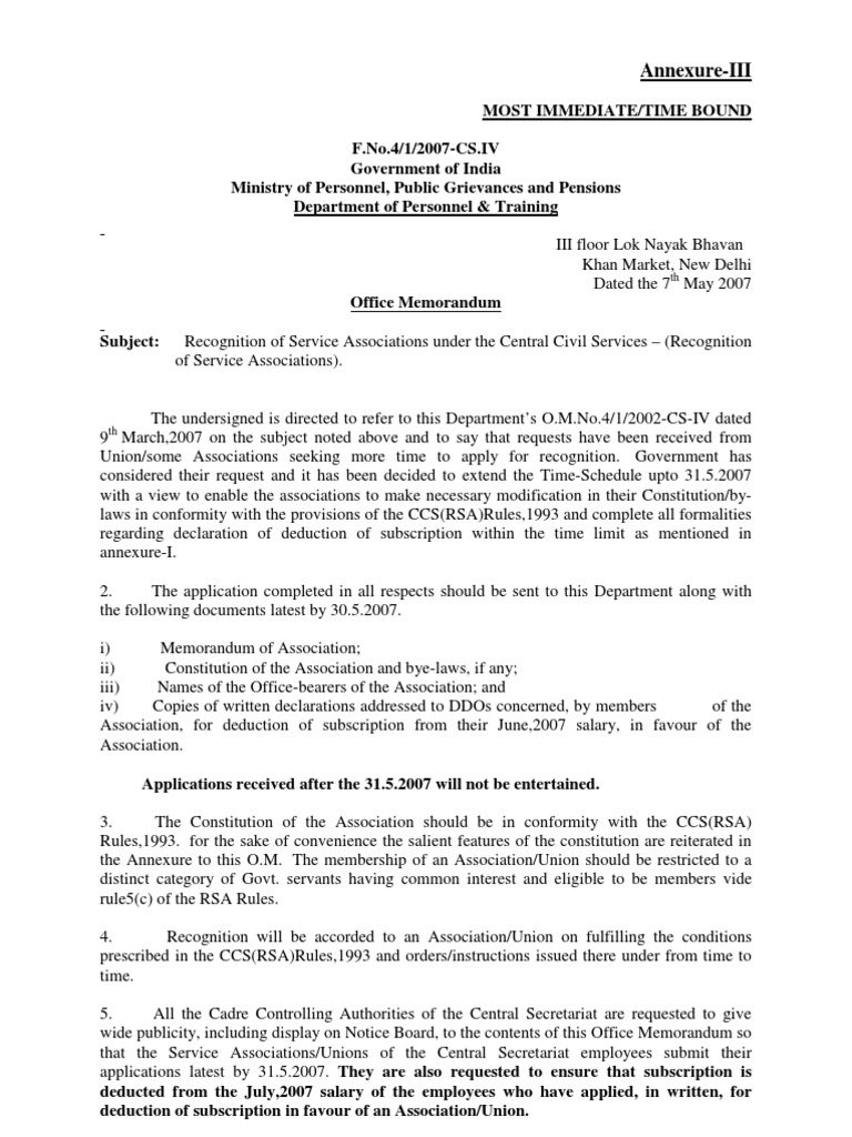 Extension for RSA Recognition Applications | PDF | Committee | Constitution