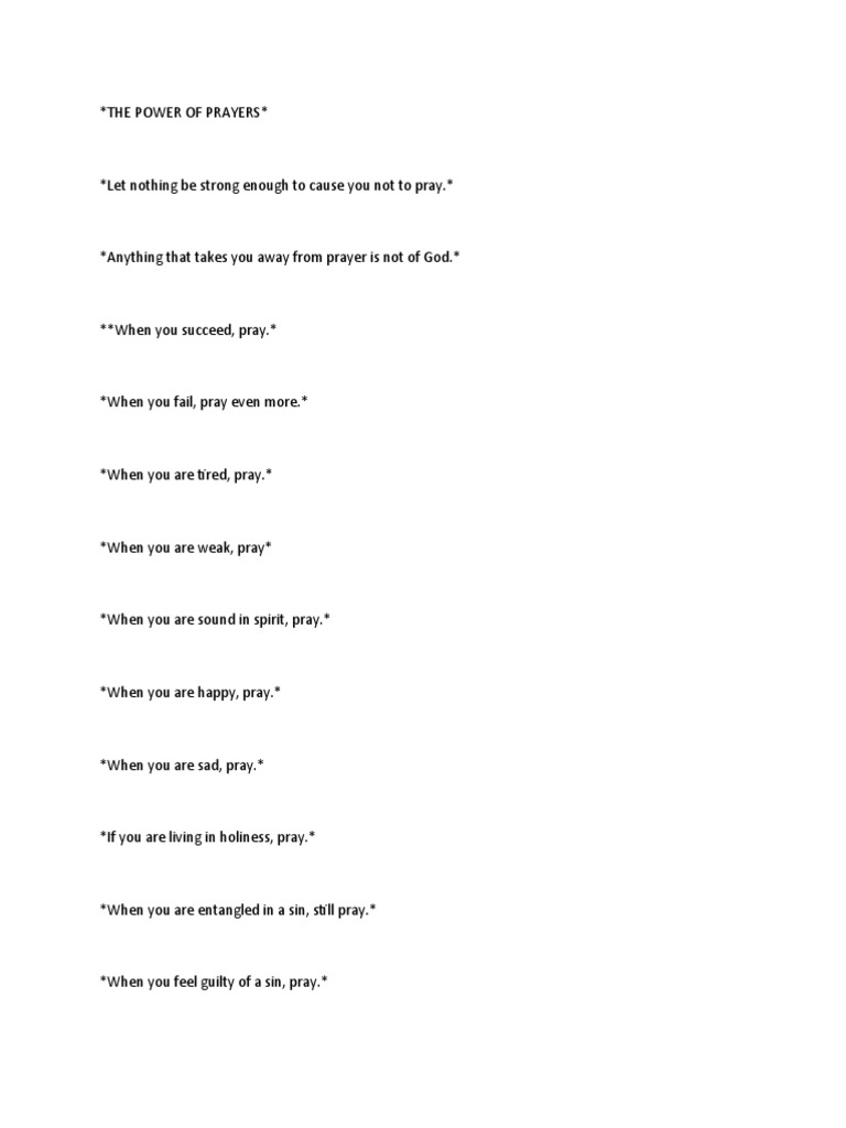 The power of prayer pdf prayer religious belief and doctrine