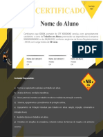 NR35 - Certificado - Trabalho em Altura - 2023