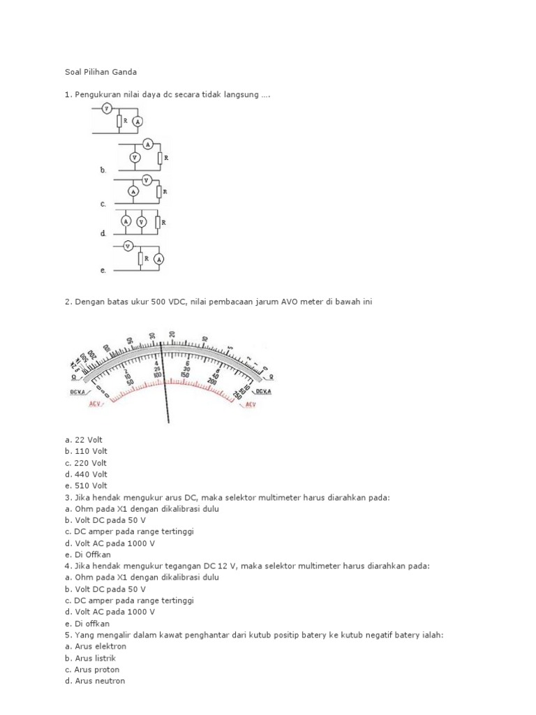 Kumpulan Soal Listrik
