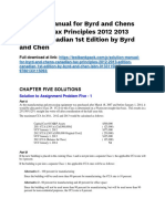 Byrd and Chens Canadian Tax Principles 2012 2013 Edition Canadian 1st Edition Byrd Solutions Manual 1