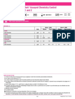 Lyphochek Assayed Chemistry Control Levels 1 and 2: Cuivre