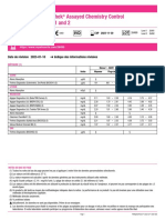 Lyphochek Assayed Chemistry Control Levels 1 and 2: Date de Révision 2023-01-10 Indique Des Informations Révisées