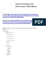 Calculus For Business Economics Life Sciences and Social Sciences 13th Edition Barnett Test Bank 1