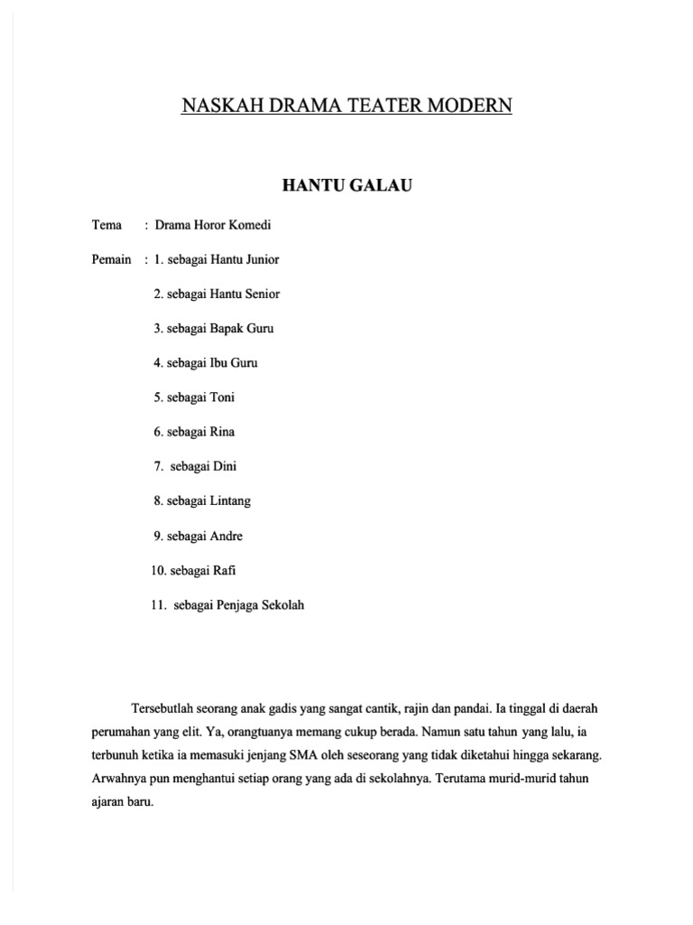 PDF Naskah Drama Teater Modern - Compress | PDF